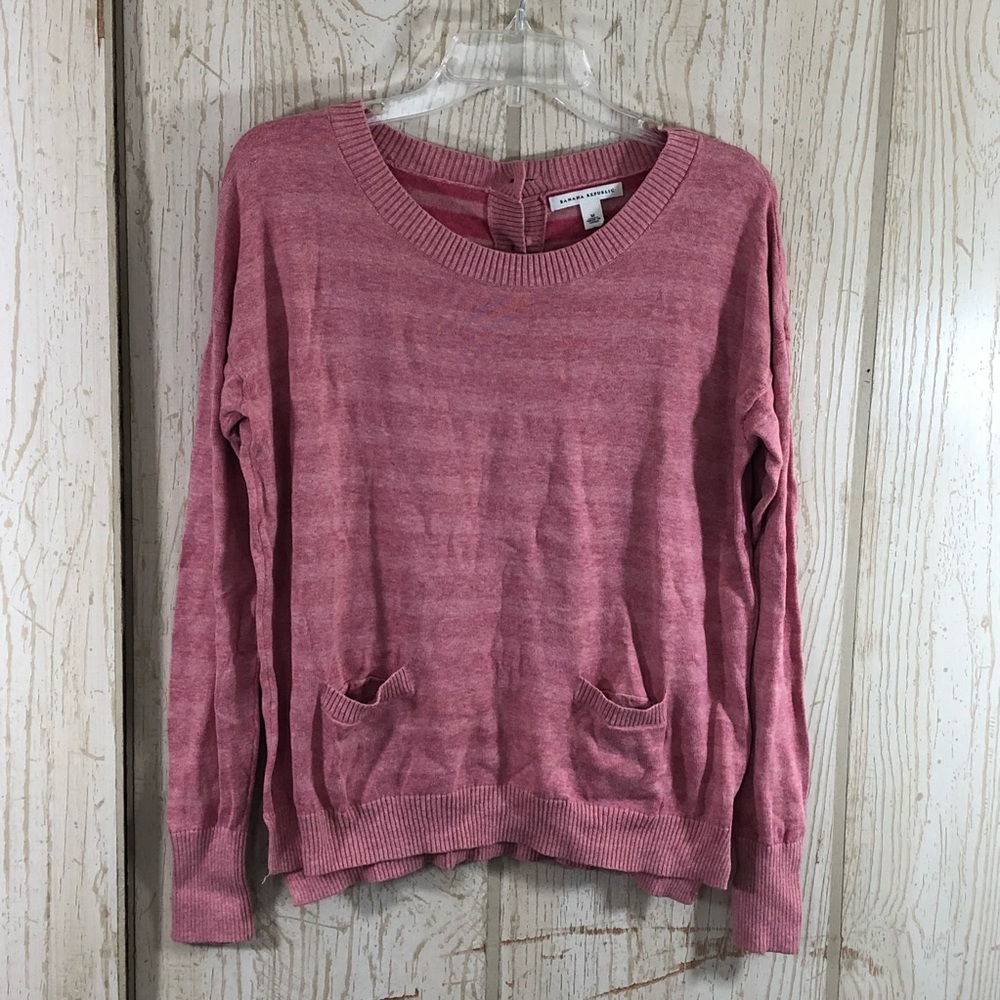 Banana Republic Button Back Sweater Size M S45